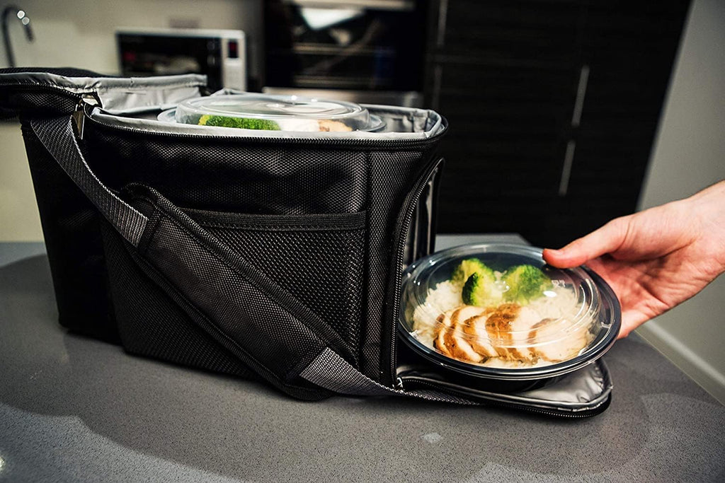 [30-Pack] Meal Prep Containers Reusable - Batch Cooking Plastic Food Containers with Lids - Microwavable Freezer Dishwasher Safe - Takeaway Lunch Box